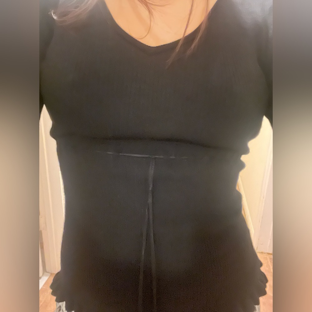 Max studio babydoll long sleeve style shirt